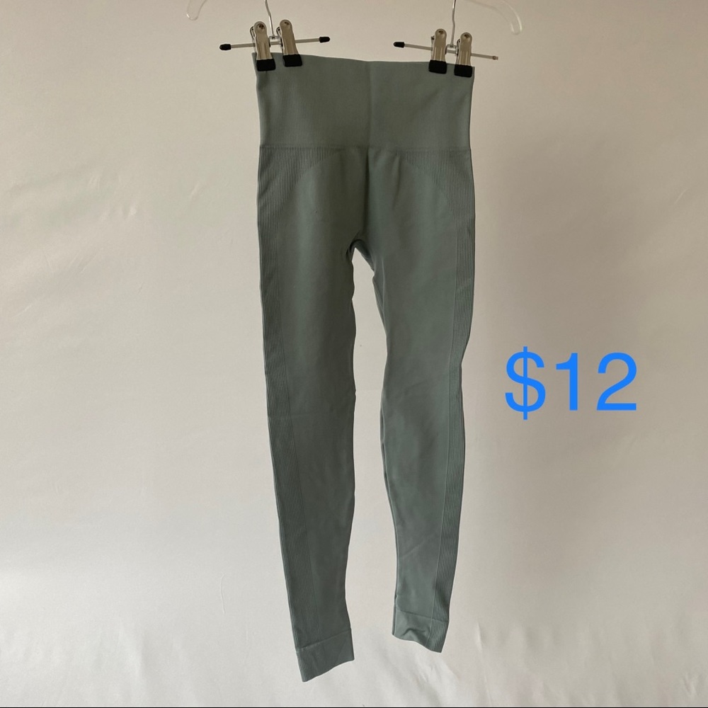 Set Active Leggings, XS/S gray green